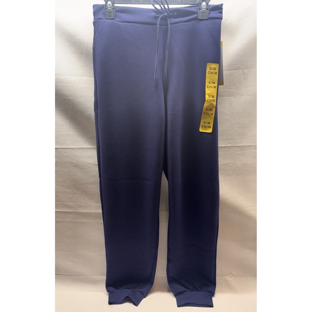 Como Vintage Women’s Jogger Pants S/M Peacoat Navy Scuba Pull On NWT
